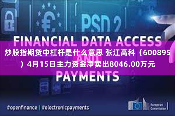 炒股指期货中杠杆是什么意思 张江高科（600895）4月15日主力资金净卖出8046.00万元