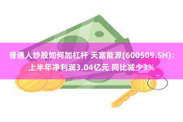 普通人炒股如何加杠杆 天富能源(600509.SH)：上半年净利润3.04亿元 同比减少3%